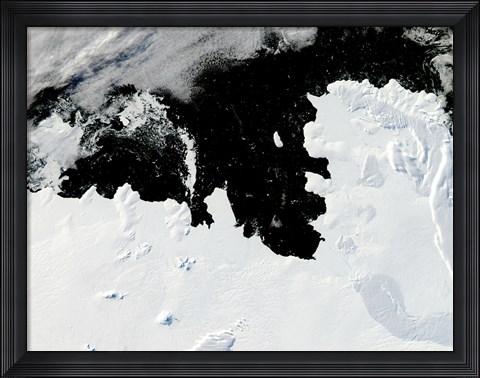 Framed Pine Island Bay in West Antarctica Print