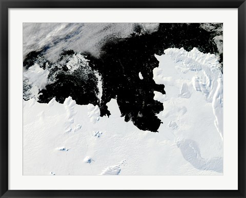 Framed Pine Island Bay in West Antarctica Print