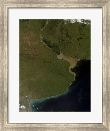 Framed Rio de la Plata Estuary Print
