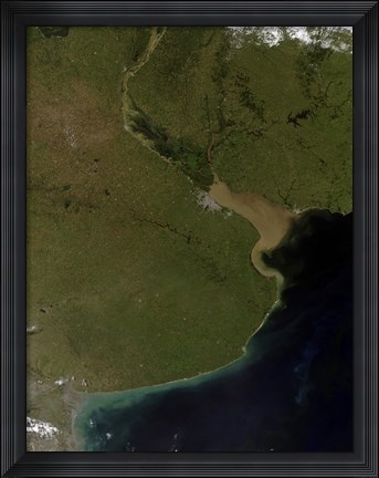 Framed Rio de la Plata Estuary Print