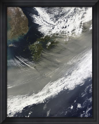 Framed Dust over Japan Print