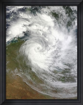 Framed Tropical Cyclone Paul over Australia Print
