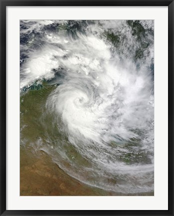 Framed Tropical Cyclone Paul over Australia Print