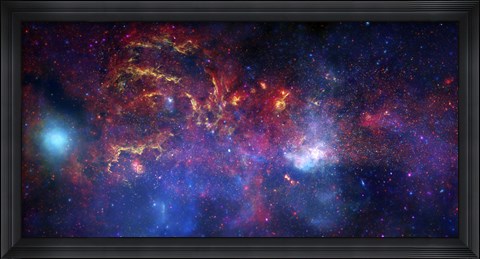 Framed central Region of the Milky Way Galaxy Print