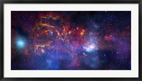 Framed central Region of the Milky Way Galaxy Print