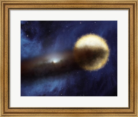 Framed Illustration of a Bright Star called Epsilon Aurigae Print