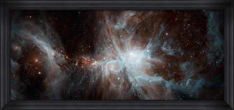 Framed Colony of Hot young Stars in the Orion Nebula Print