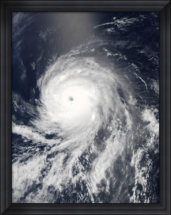 Framed Satellite view of Hurricane Celia over the Pacific Ocean Print