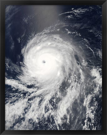 Framed Satellite view of Hurricane Celia over the Pacific Ocean Print