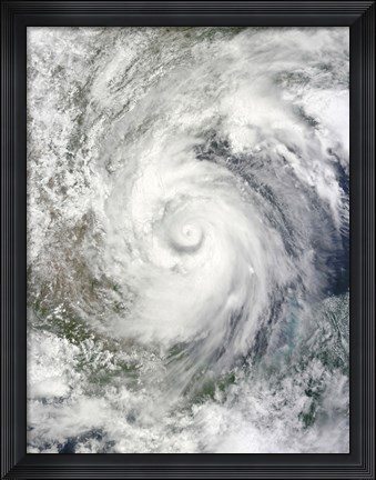 Framed Hurricane Alex over the Western Gulf of Mexico Print