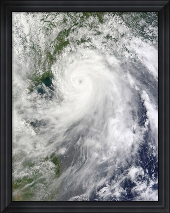 Framed Typhoon Chanthu Print