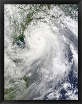 Framed Typhoon Chanthu Print