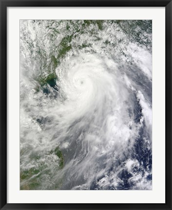 Framed Typhoon Chanthu Print