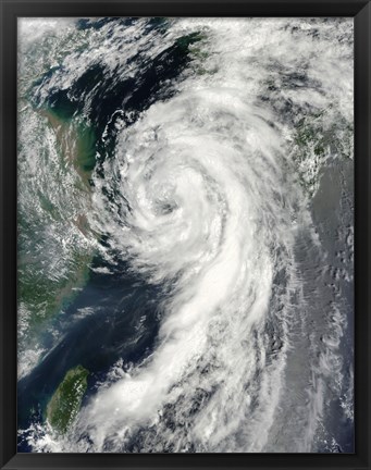 Framed Tropical Storm Dianmu Print