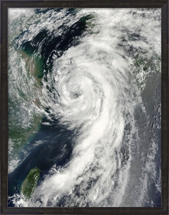 Framed Tropical Storm Dianmu Print