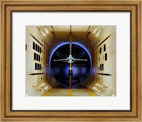 Framed A/A-18 E/F Model Tested in a Wind Tunnel Print