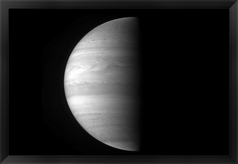 Framed Close-up view of the Planet Jupiter Print