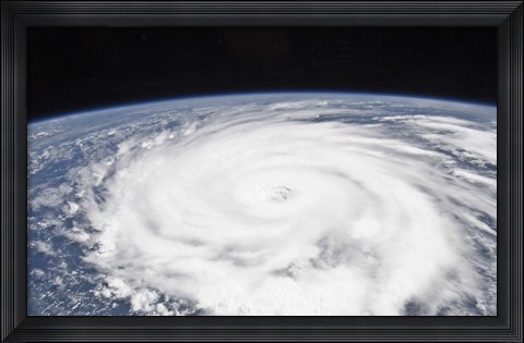 Framed Huricane Igor Print