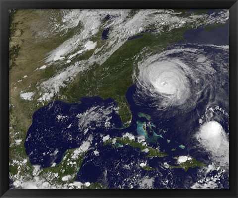 Framed Hurricane Earl Print