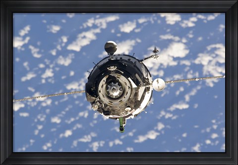 Framed Soyuz TMA-01M Spacecraft Print