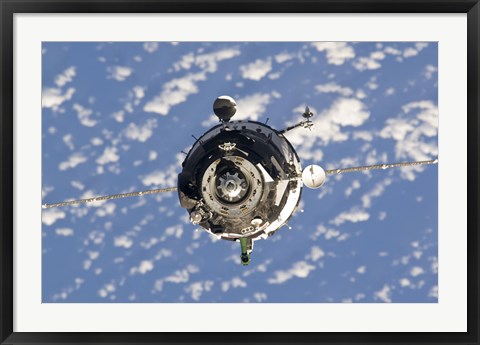 Framed Soyuz TMA-01M Spacecraft Print