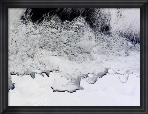 Framed Banzare, Sabrina, and Budd Coasts, Antarctica Print