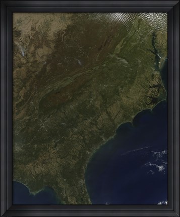 Framed Fall Colors in the Southeastern United States Print