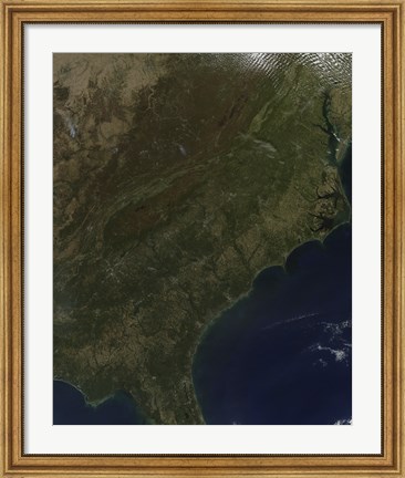 Framed Fall Colors in the Southeastern United States Print