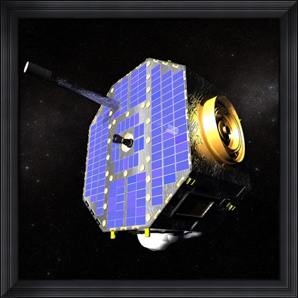 Framed Interstellar Boundary Explorer Satellite Print