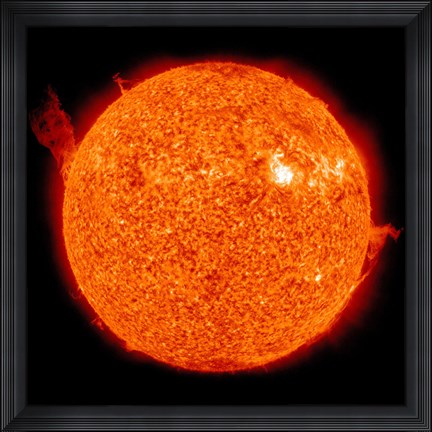 Framed Solar activity on the Sun Print