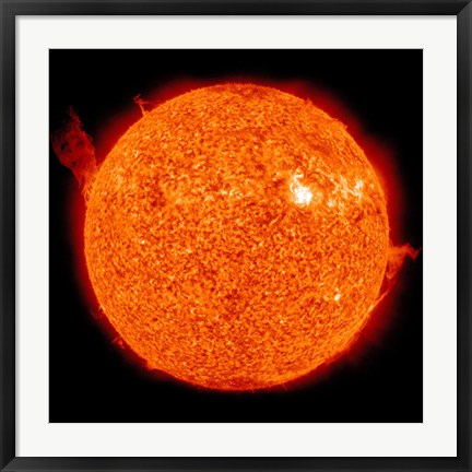 Framed Solar activity on the Sun Print