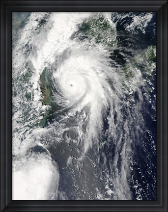 Framed Typhoon Kompasu Print