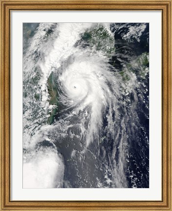 Framed Typhoon Kompasu Print