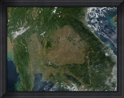 Framed Southeastern Asia Print