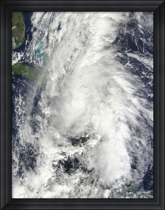 Framed Hurricane Tomas Print