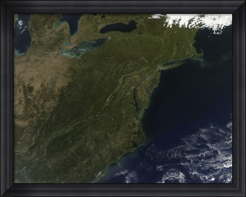 Framed Fall Colors in the Northeastern United States Print