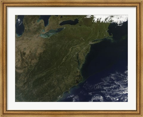 Framed Fall Colors in the Northeastern United States Print