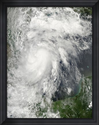 Framed Tropical Storm Hermine in the Gulf of Mexico Print