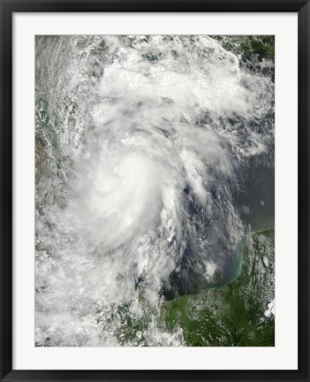 Framed Tropical Storm Hermine in the Gulf of Mexico Print