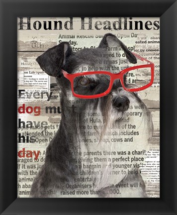 Framed Hound Headline Print