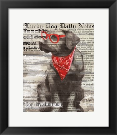 Framed Lucky Dog Print