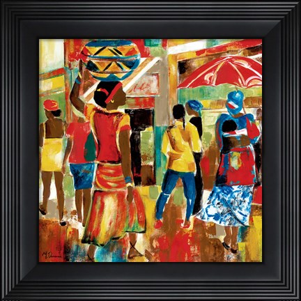 Framed Market Day I Print