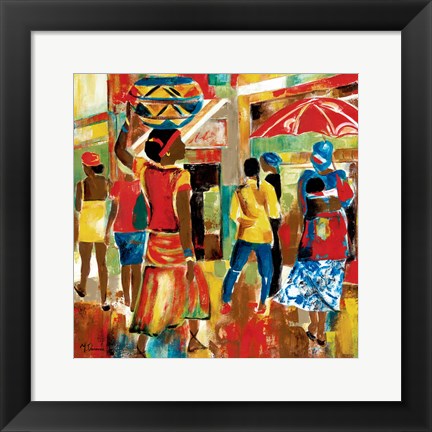 Framed Market Day I Print