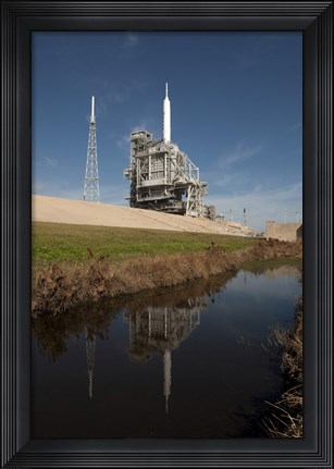 Framed Ares I-X rocket Print