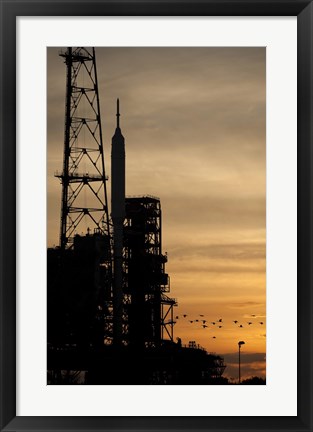 Framed Ares I-X rocket is seen on the Launch Pad Print