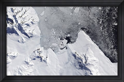 Framed Northern tip of Alexander Island Print