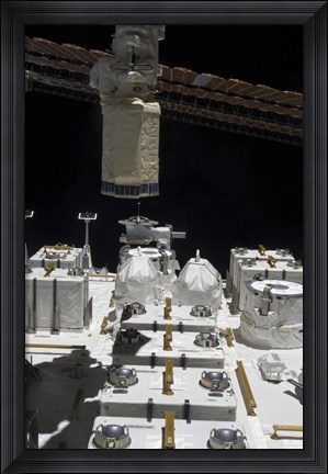 Framed Japanese Experiment Module Exposed Facility Print