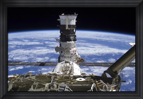 Framed Mini Research Module 2 Docked with the International Space Station Print