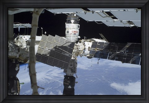 Framed Russian Orbital Segment of the International Space Station Print