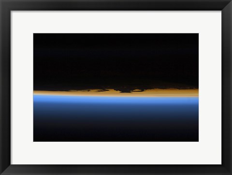 Framed Layers of Earth&#39;s Atmosphere Print